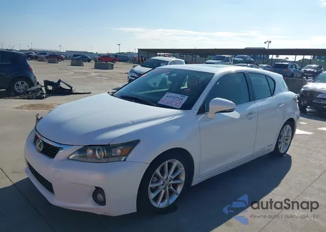 2012 Lexus Ct 200H Premium из США, поврежденный, VIN JTHKD5BH2C2061077